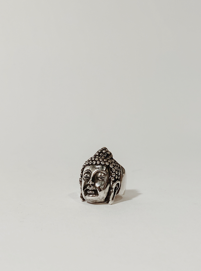 Silver Oxidized Plated Lord Buddha Fashion Ring Jewelry For Women Men's -  Gem O Sparkle