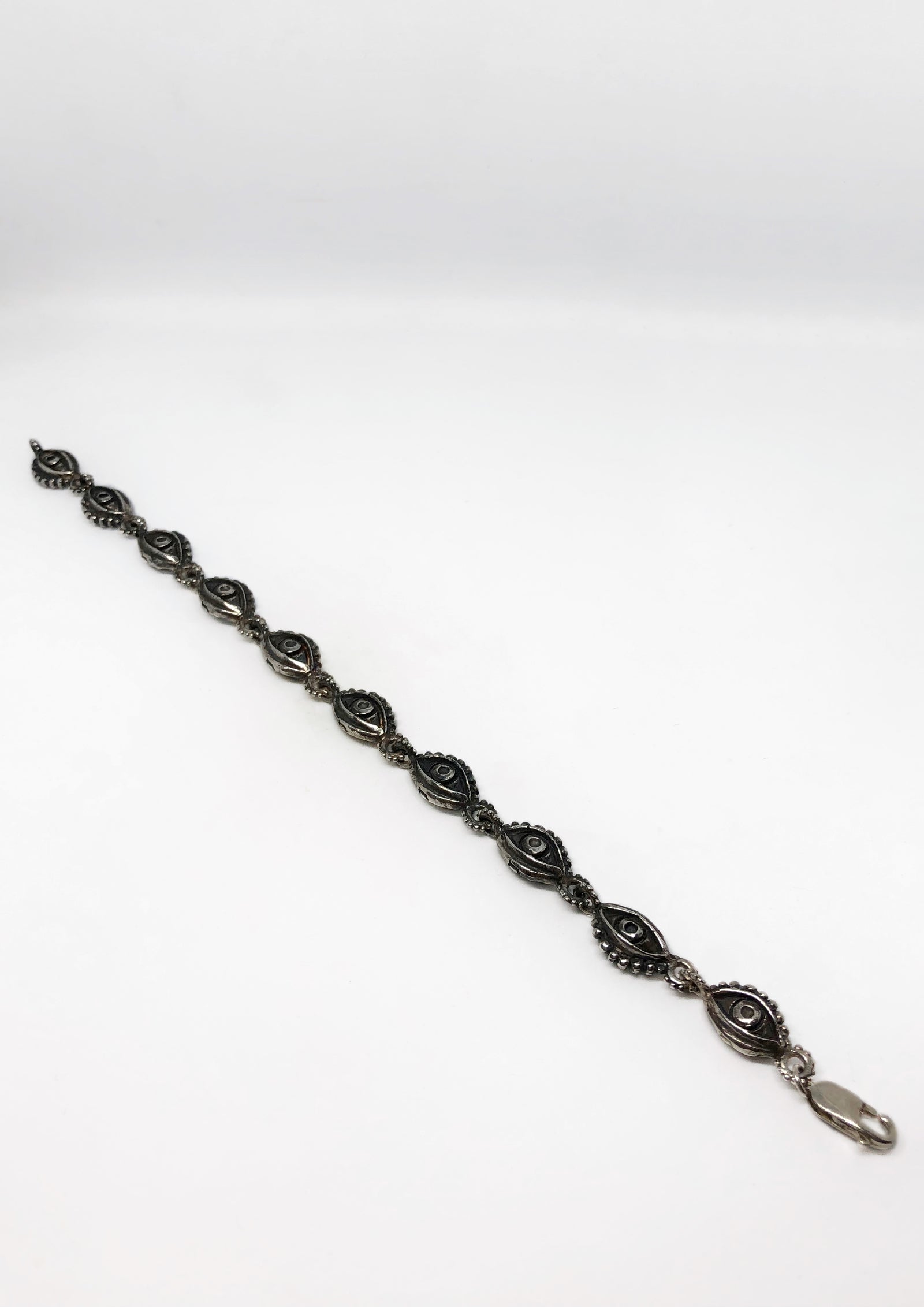 Fish Hook Bracelet- Teal w Metallic X - Darcizzle Offshore
