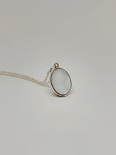 Oval Pendant with Stone (With Chain)